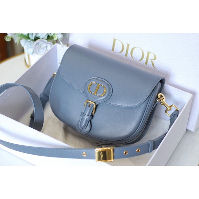 Replica High Quality Dior Bobby Bag Blue Box Calfskin